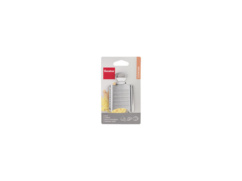 metaltex Râpe à gingembre/ail, inox, argent