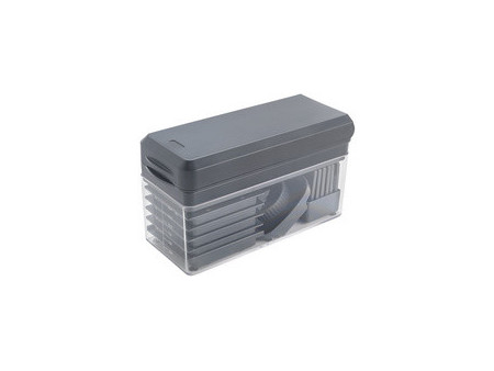 metaltex Coupe-fruits/légumes 12 en 1 Slice-Cube, gris