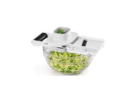 metaltex Mandoline multi-usage Mandolino, 5 râpes, blanc