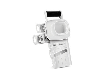 metaltex Mandoline multi-usage Mandolino, 5 râpes, blanc
