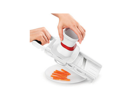 metaltex Mandoline multi-usage Mandolino, 5 râpes, blanc