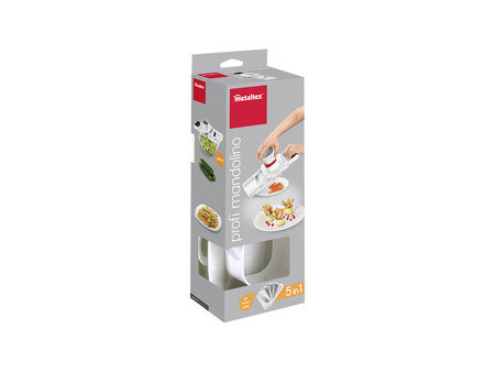 metaltex Mandoline multi-usage Mandolino, 5 râpes, blanc