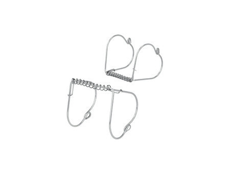 metaltex Pince à roulade, inox, set de 4