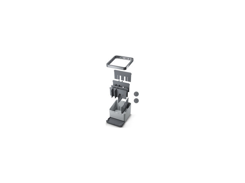 metaltex Rangement pour ustensiles de cuisine Utiltex, gris