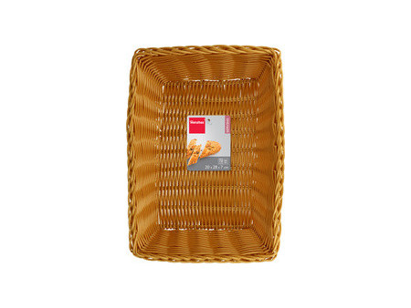 metaltex Corbeille à pain, rectangulaire, plastique, beige
