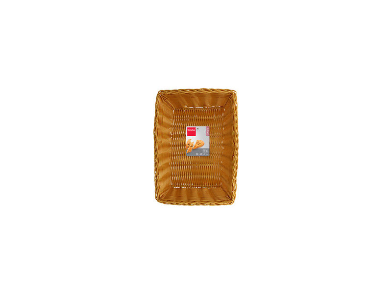 metaltex Corbeille à pain, rectangulaire, plastique, beige