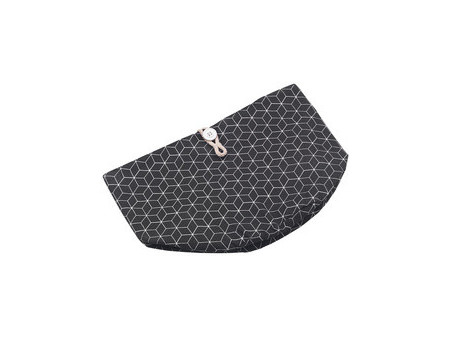 metaltex Corbeille à pain pliable, coton, noir/beige