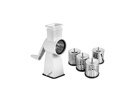 metaltex Mandoline Flash, 4 inserts, blanc/inox