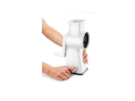 metaltex Mandoline Flash, 4 inserts, blanc/inox