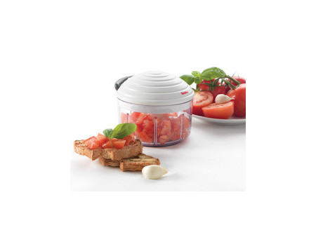 metaltex Hachoir à fruits et légumes Rotomac, 600 ml, blanc