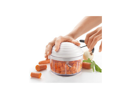 metaltex Hachoir à fruits et légumes Rotomac, 600 ml, blanc
