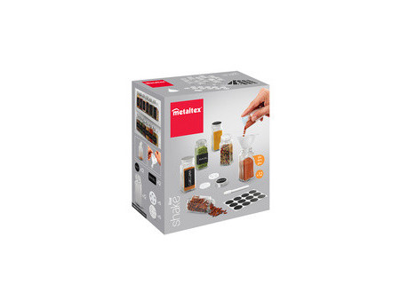 metaltex Kit de saupoudreuses Shake-It, 120 ml, 12 verres