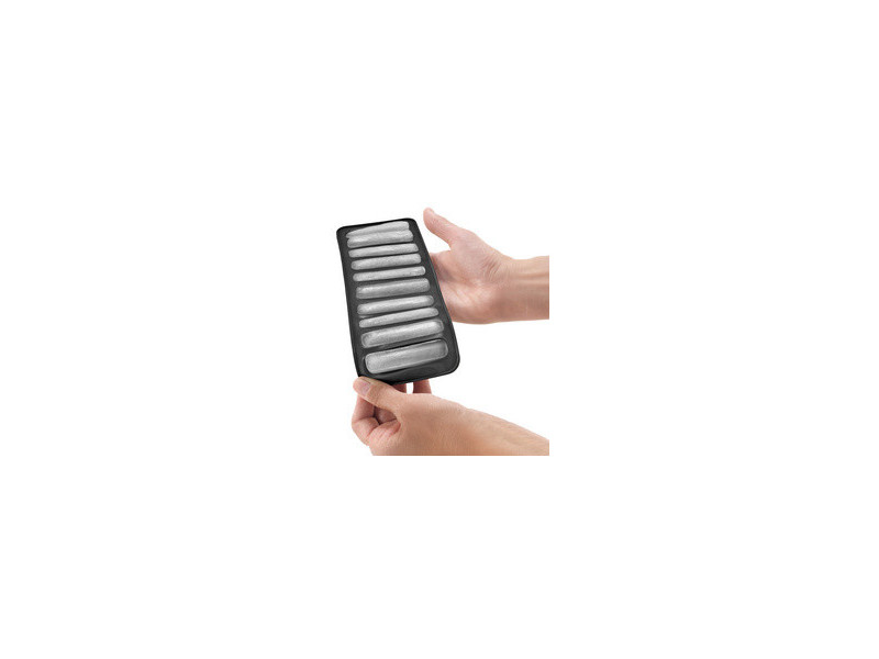 metaltex Bac à glaçons, silicone, pour 10 glaçons, noir