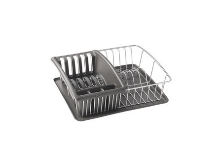 metaltex Égouttoir Aquatex PLUS, argent/anthracite