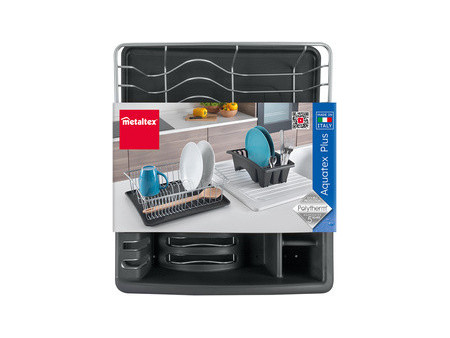 metaltex Égouttoir Aquatex PLUS, argent/anthracite