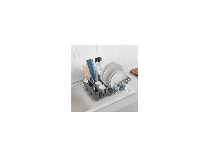metaltex Égouttoir Smartex, transparent, en PP, gris