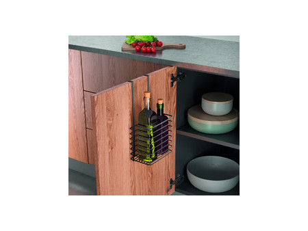 metaltex Rangement suspendu Galileo LAVA, haut, noir mat