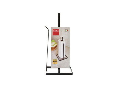 metaltex Porte-rouleau de cuisine Tokyo LAVA, noir mat