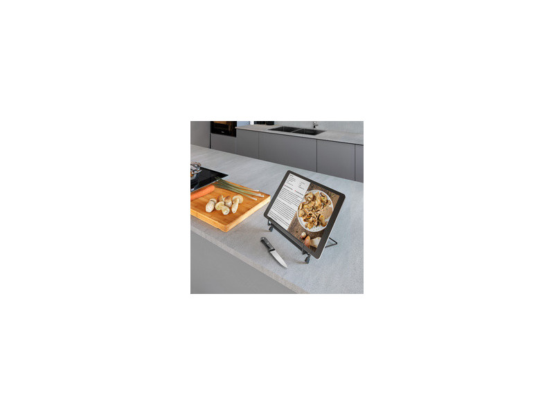 metaltex Support pour livre de recettes Tokyo LAVA, noir mat