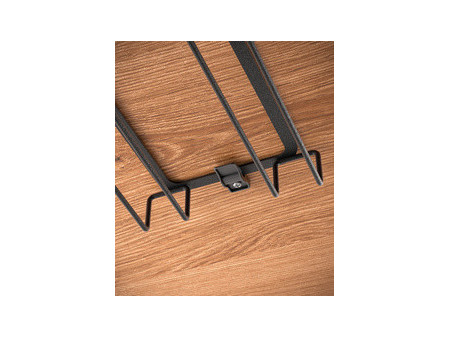 metaltex Porte-verres My-Glass LAVA, noir mat