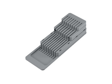 metaltex Porte-couteaux Blade-Fit, en PP, gris