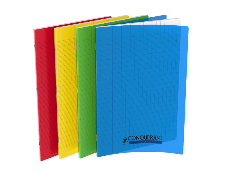 CONQUERANT CLASSIQUE Cahier 210 x 297 mm, Seyès, assorti
