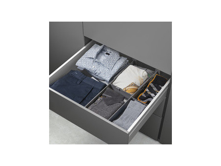 metaltex Organiseur de tiroir Multi-Fit, ABS, gris