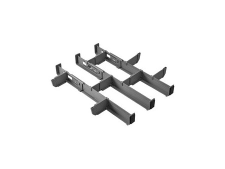 metaltex Organiseur de tiroir Multi-Fit Plus, ABS, gris