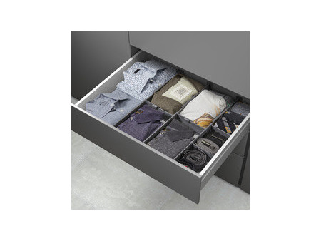 metaltex Organiseur de tiroir Multi-Fit Plus, ABS, gris