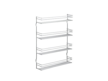 metaltex Étagère à épices Pepito 5, 5 niveaux, argent