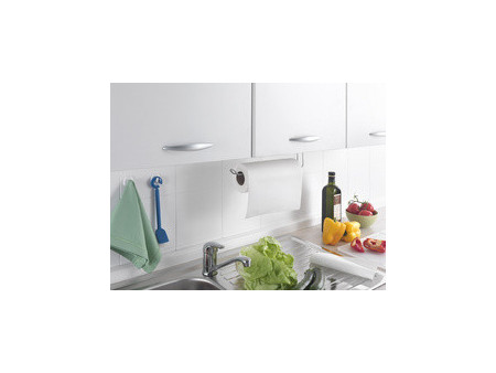 metaltex Porte-rouleau de cuisine Easy-Roll, argent