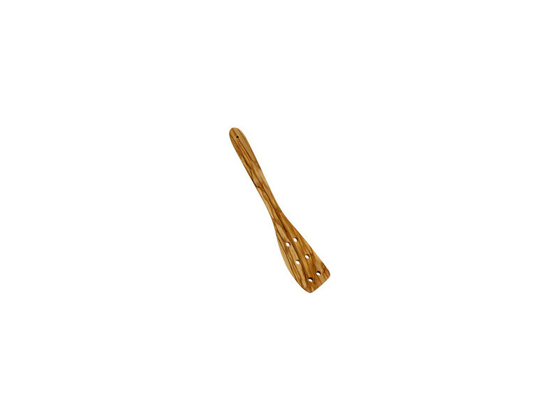 metaltex Spatule perforée, longueur: 300 mm, bois d'olivier