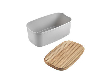 metaltex Boîte à pain Bready avec couvercle planche à pain