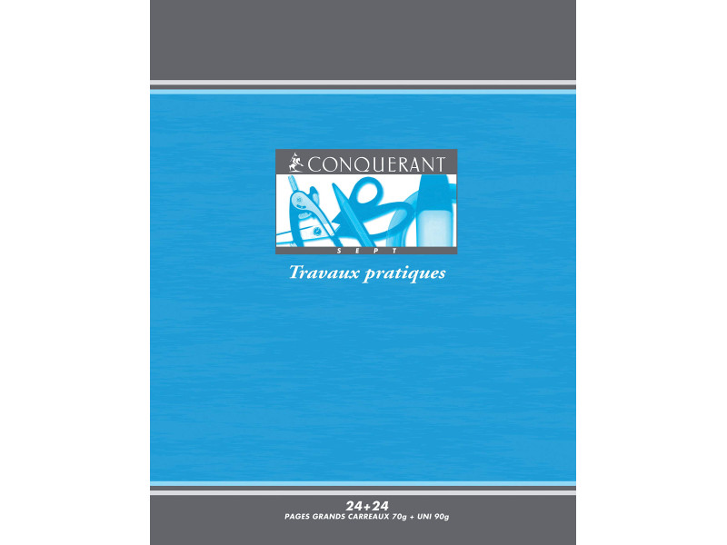 Conquerant SEPT Cahier travaux pratiques, 170 X 220 mm