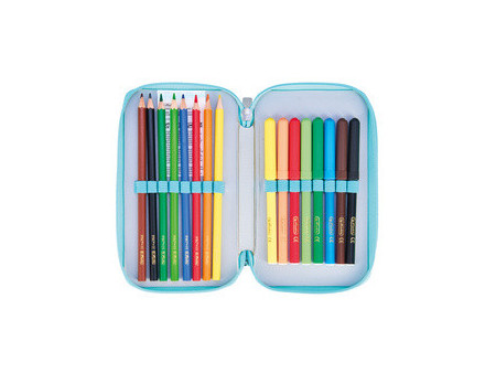 herlitz Étui scolaire double 'Lucky Horse', 23 pièces