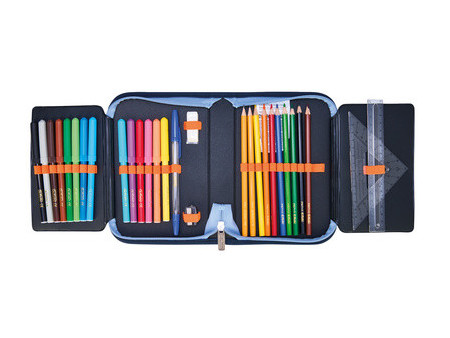 herlitz Étui scolaire 'Tech Mech', 31 pièces