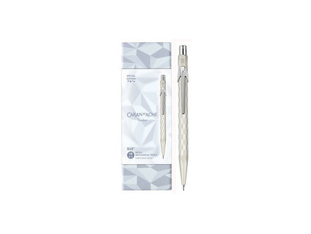 CARAN D'ACHE Porte-mines 849 ALPINE FROST, 0,5 mm, blanc