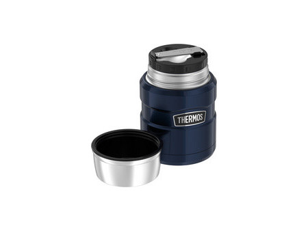 THERMOS Récipient alimentaire STAINLESS KING, 0,47 l, noir