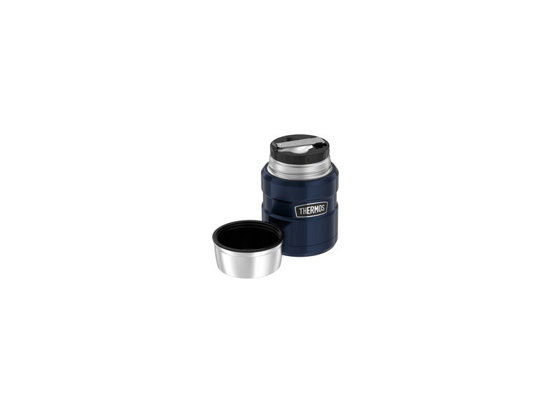 THERMOS Récipient alimentaire STAINLESS KING, 0,47 l, noir