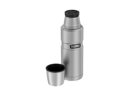 THERMOS Bouteille isotherme STAINLESS KING, 0,47 l, gris