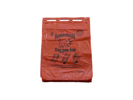 dm-folien Sac à déjections canines, 250x310 mm, bloc, rouge