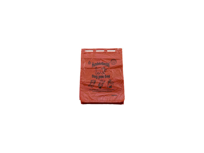 dm-folien Sac à déjections canines, 250x310 mm, bloc, rouge