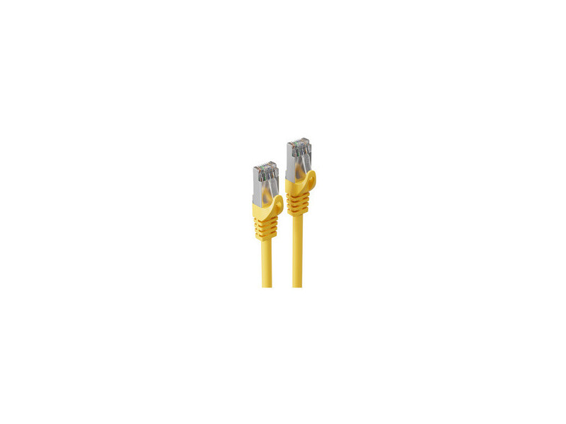shiverpeaks Câble patch Cat. 6A, U/UTP, 20,00 m, jaune