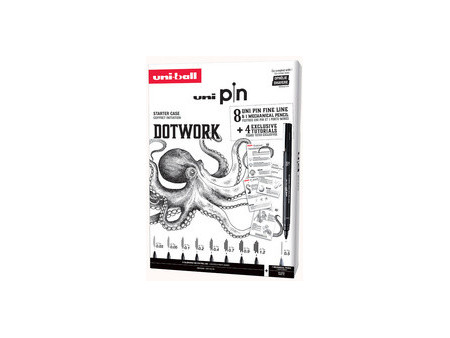 uni-ball Coffret d'initiation uni pin DOTWORK, 9 pièces