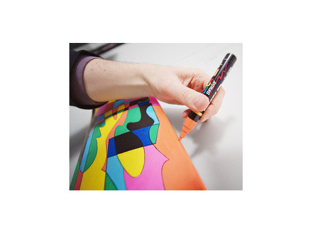 POSCA Marqueur à pigment PC-5BR BRUSH, étui de 8, assorti
