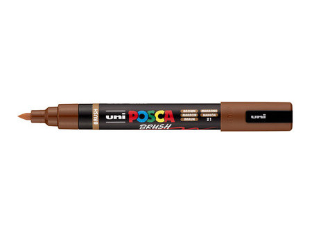 POSCA Marqueur à pigment PC-5BR BRUSH, gris