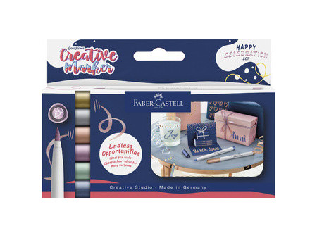 FABER-CASTELL Creative Marker GOLDFABER, étui de 6