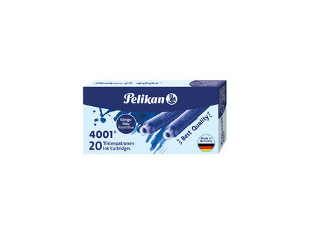 Pelikan Cartouche d'encre 4001 TP/20, bleu royal