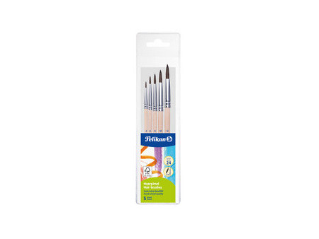 Pelikan Set de pinceaux à poils fins, 5 pièces