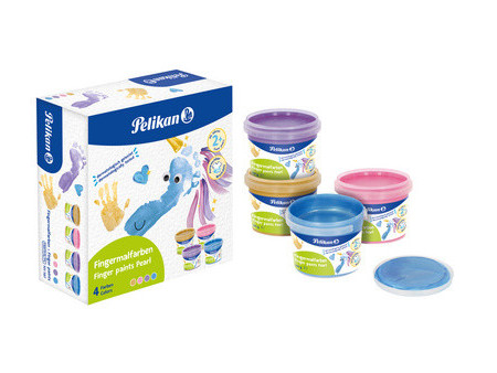 Pelikan Gouache aux doigts Pearlfarben, set de 4
